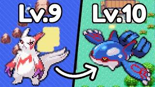 Pokemon Emerald Race BUT they Evolve every Level