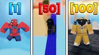 I Spectated EVERY Level In Roblox Bedwars.. #1