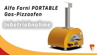 Alfa Forni PORTABLE Gas-Pizzaofen - Inbetriebnahme