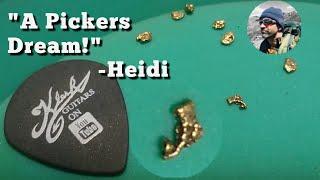 Klesh Guitars Beginner GOLD Paydirt Review -.25g Guarantee Heidi & Conan Prospecting @ Home Colorado