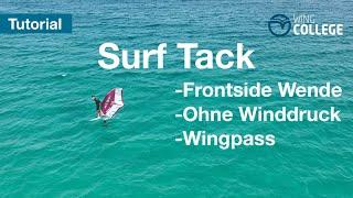 Wingcollege I Wingfoilen Tutorial Richtungswechsel I Surf Tack lernen I Frontside Wende