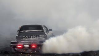 RUBITOFF burnout car Dragway at the Bend EPIC tyre-slashing skids 6/7/24