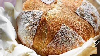세상에서 가장 쉬운 빵 l 제빵 입문하기 좋은 레시피 l 밀가루, 소금, 이스트만 있으면 끝! I 무반죽빵