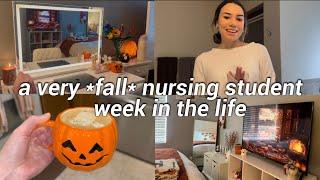 NURSING SCHOOL WEEKLY VLOG | ATI practice, Target haul, romanticizing fall, car troubles…