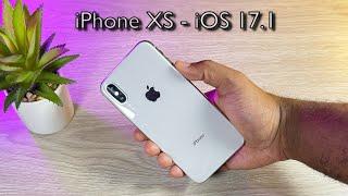 iPhone XS | How is iOS 17.1 on iPhone XS? + BATTERY TEST