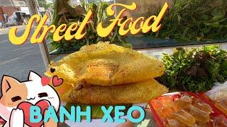 Amazing Sizzling Street Food Banh Xeo Street Food Vietnam