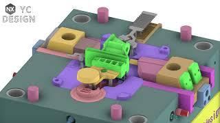 luminum die-casting mold design case With slider mechanism Exhaust system design（042）