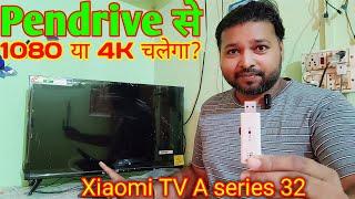 Xiaomi TV A Series with Pendrive | How To play pendrive video in Xiaomi TV A series