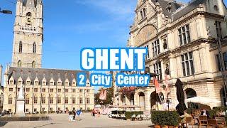 Ghent/Gent Belgium (City Center)  4K Walking Tour