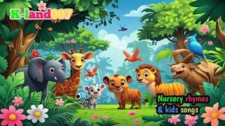 Jungle Animals Song for kids | Fun with wild animals | K-land007 | nursery rhymes & kids songs