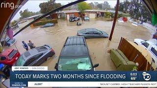 Friday marks two months since January 22 flooding in San Diego County