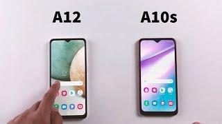 SAMSUNG A12 vs A10s : Speed Test + Size Comparison + Ram management