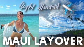 THIS WAS MY FIRST FLIGHT! - MAUI LAYOVER - fight attendant layover