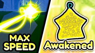 Awakened Light Fruit is THE FASTEST FRUIT... (Blox Fruits)