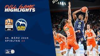 ratiopharm ulm vs. ALBA BERLIN - Full Game Highlights - Spieltag 23, 2024/25