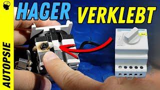 Hager SK600 verklebt | Fehlersuche | Vergleich mit Billigumschalter