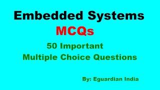 Embedded Systems MCQ Question and Answer | Embedded System Multiple Choice Questions