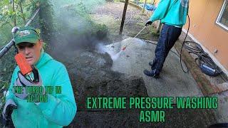 Heavy Moss ASMR Cleaning, . #asmr, #pressurewashing, #satisfying, #asmrcleaning,