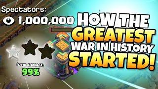 99% 1 STAR started the GREATEST war in Clash of Clans HISTORY! UNBELIEVABLE!