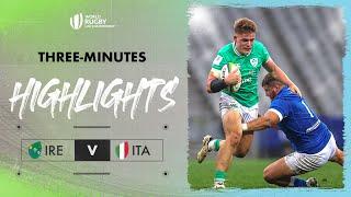 Irish domination | Ireland v Italy Match Highlights | World Rugby U20 Championship
