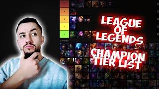 I Rated EVERY League Champion for Noobs & Hardstuck Players (A-Z Tier List Part 1)