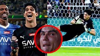 Yassine Bounou all saves vs Al Nassr | Cristiano Ronaldo in tears