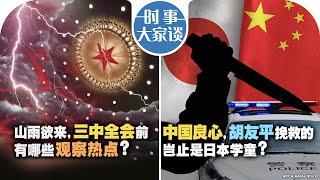 0701【时事大家谈】山雨欲来，三中全会前有哪些观察热点？中国良心，胡友平挽救的岂止是日本学童？