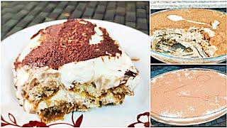 Best Tiramisu Dessert With Choco Twist/ No Cook No Bake Dessert/ Chocolate Tiramisu Recipe