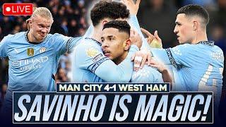 SAVINHO BRILLIANCE!! MAN CITY 4-1 WEST HAM UNITED | MATCH REACTION