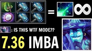 NEW 7.36 IMBA HERO 4x Hammer Storm Spirit 147 MANA/s vs TA Non-Stop Ball Lightning Best Hero Dota 2