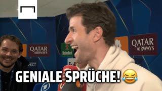 Müller sorgt für das lustigste Interview-Ende  | Donezk - Bayern 1:5 | Champions League