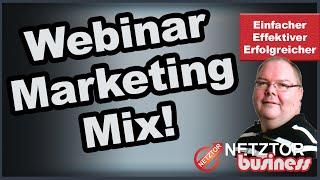 Marketing Mix Webinar zum Thema Werbung für Deine Projekte Aufzeichnung | NETZTOR