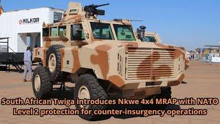 South African Twiga introduces Nkwe 4x4 MRAP with NATO Level 2 protection for counter insurgency ope