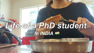 Indian Uni vlog, working in lab, living alone in India, PhD student diaries