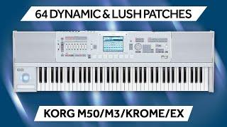 KORG M3 - M50 -KROME  64 Custom Sounds ► MOTIONS SOUNDSET