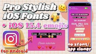 Stylish iOS Fonts + iOS Emojis for Instagram Android (Android 8)