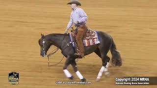 I Dream Of Stopping shown by Brian Bell 2024 NRHA Futurity First Go 223