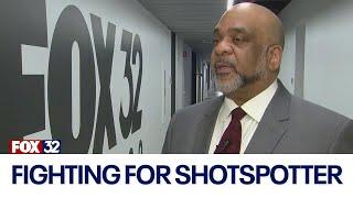 Former CPD Supt. Eddie Johnson shows support for ShotSpotter