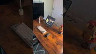 iPad set up+electric standing desk ‍#homeoffice #productivity #ipad #tech #gamingroom #ipadpro