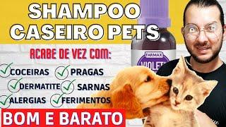 SHAMPOO CASEIRO PARA PETS- O MELHOR P/ ELIMINAR ALERGIAS, DERMATITE, PULGAS E CARRAPATOS- FAÇA AGORA