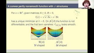 Claudia Sagastizábal:  Exploiting structure in nonsmooth optimization  past and present