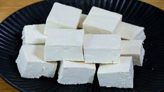 Home-made tofu family practice: white vinegar tofu, the same as bought!