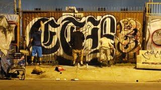 Things Get Hectic While CTE KREW Take Over Skid Row | Los Angeles Graffiti