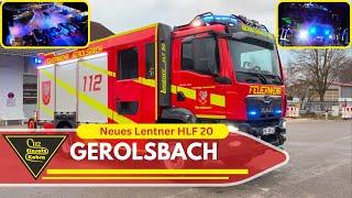 Weihnachtsspecial: Neues Lentner HLF - FF Gerolsbach - viel Blaulicht - Feuerwehr neu