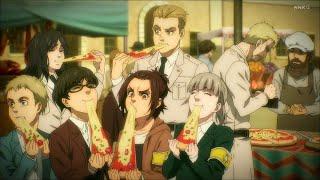 Reiner pays every foods for making Gabi's friends have fun on the festival | Attack On Titan Final |