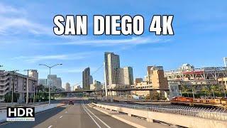 Downtown San Diego 4K Drive - Gaslamp Quarter, East Village, Cortez Hill, Harborview, Little Italy