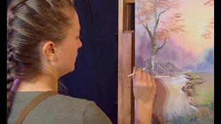 Oil Painting Tutorial #22 “Hazy Sundown” by Kaylee Rakowski