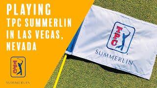 Playing TPC Summerlin in Las Vegas, Nevada