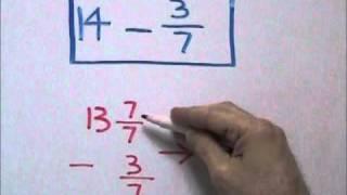 Subtracting a Fraction From a Whole Number