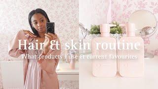 Relaxed Hair wash Routine & Current Skincare Favourites | Chatty vlog 